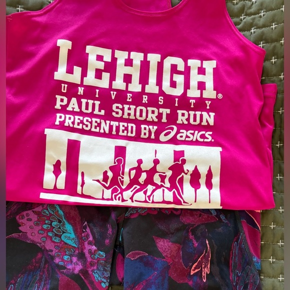 Lehigh University Pink Paul Short Run Tank Top, Size Small - Picture 8 of 8